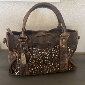 Frye Deborah shoulder bag in chocolate black